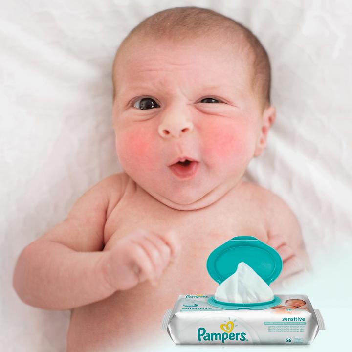 Actual product image Pampers Sensitive (168 Piece)