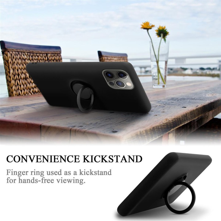 Actual product image Cadorabo TPU Liquid Ring Silicone Case Cover (Apple iPhone 13 mini)