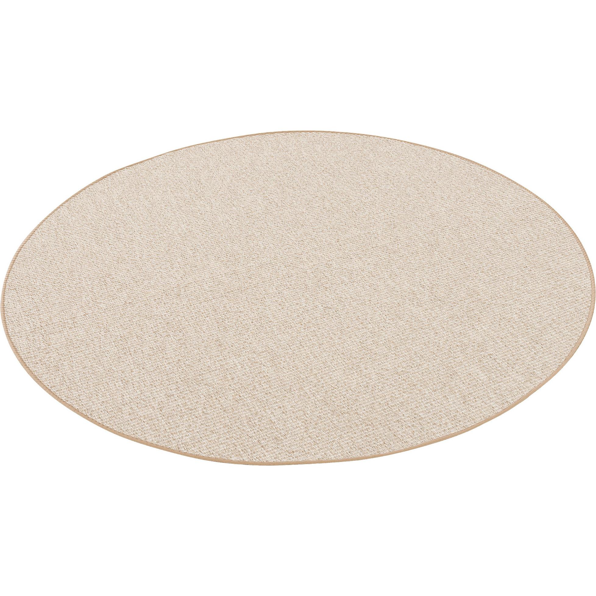 Snapstyle, Teppich, Sisal-Optik Designer Flachgewebe Teppich Pure Meliert Rund (Ø 133 cm)