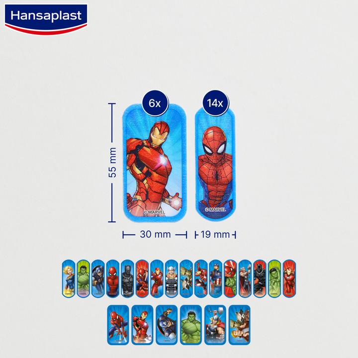 Actual product image Hansaplast Marvel (20 x)