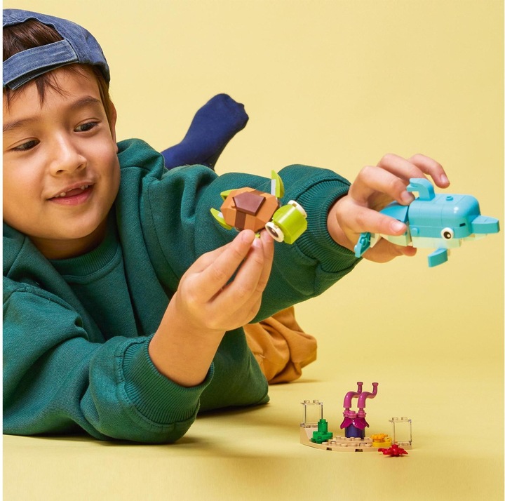 Produktbild LEGO Delfin und Schildkröte (31128, LEGO Creator 3-in-1)