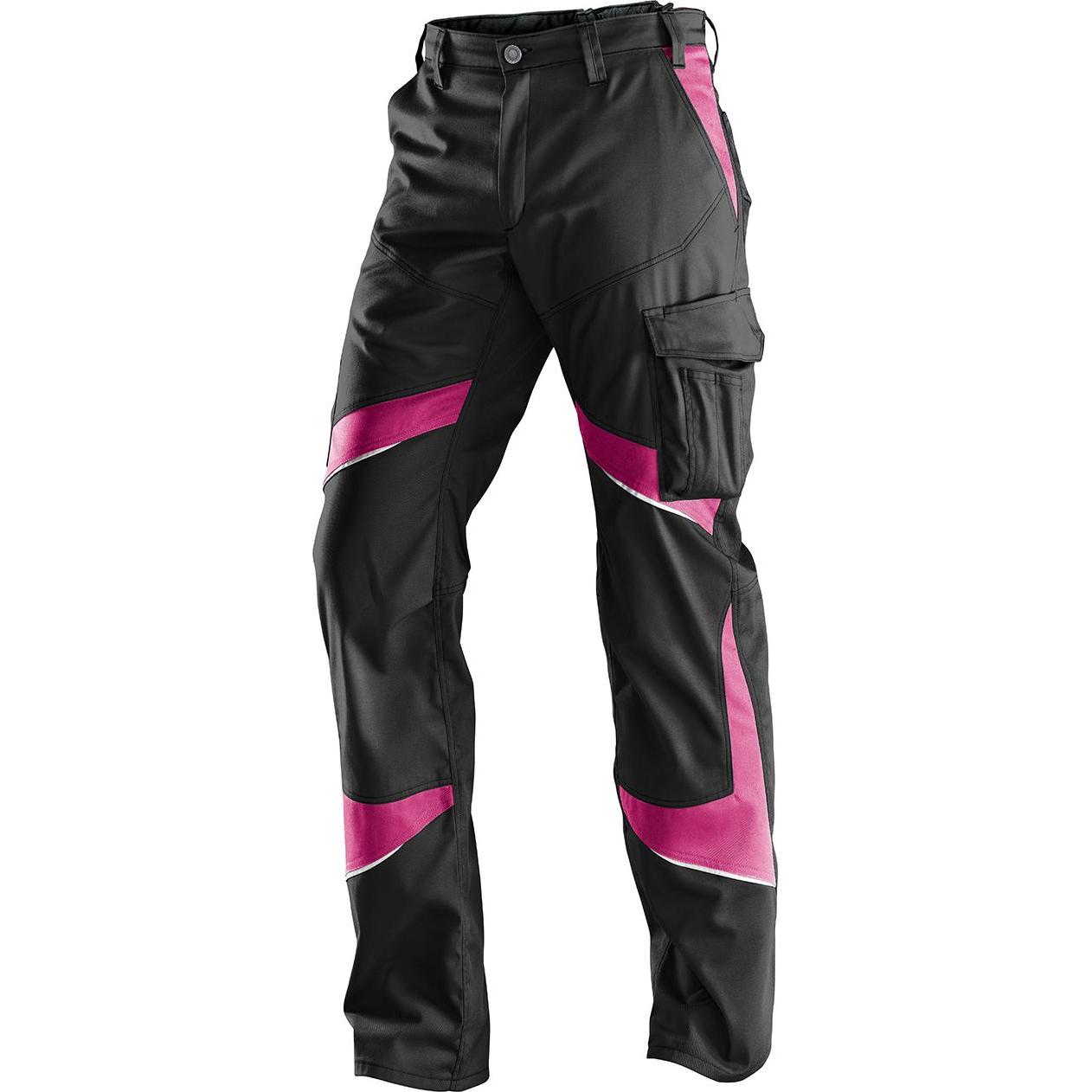 Kübler, Arbeitshose, Activiq Damenhose, schwarz/pink, Gr. 36 (36)