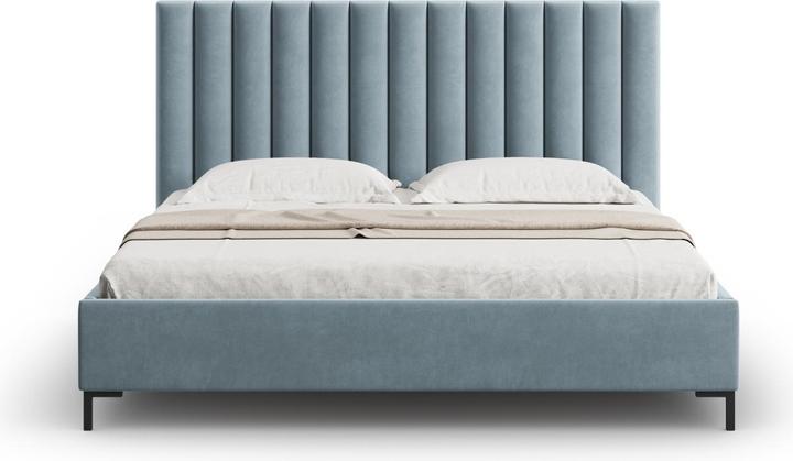 Image du produit Micadoni Lit Coffre en Velours Avec Tête de Lit, "Allison", 220x170x130Fabriqué en Europe (160 x 200 cm)