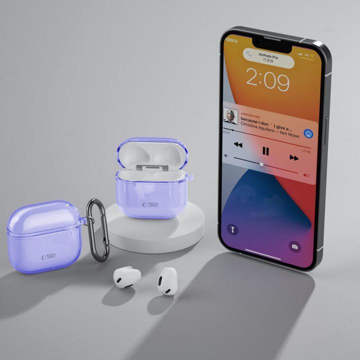 Image du produit Tech-Protect FlexAir Case for AirPods 4 - Purple (Manchon pour casque d'écoute)
