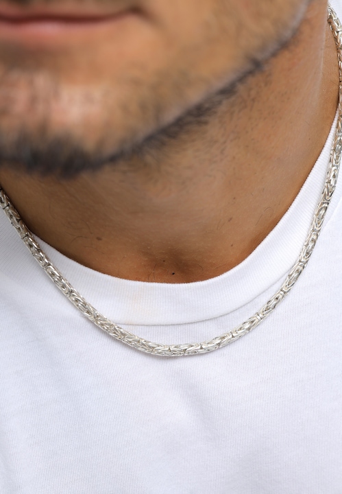 Actual product image Kuzzoi Basic chain (925 silver, 50 - 60 cm)