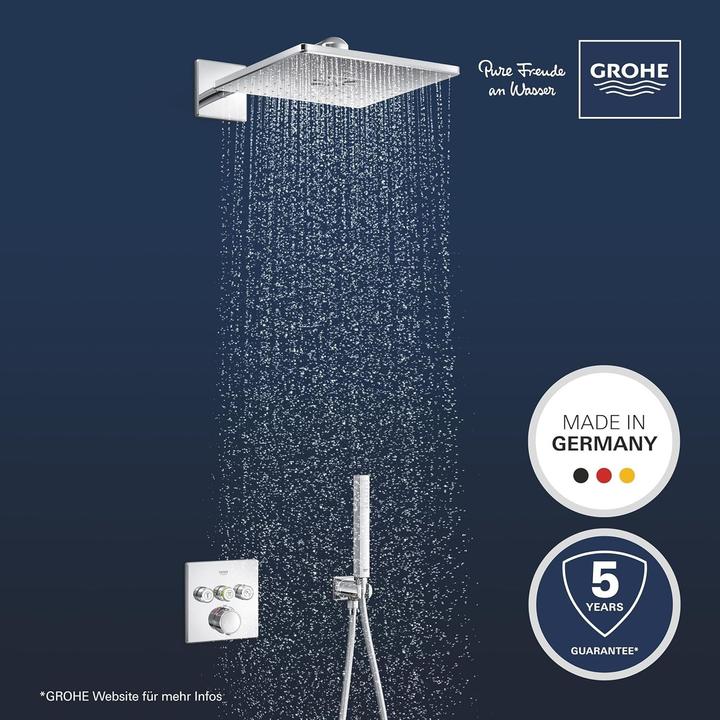 Actual product image Grohe Precision SmartControl Unterputz Duschsystem mit Vitalio SmartActive 310 Cube (2 Strahlarten) und Vi