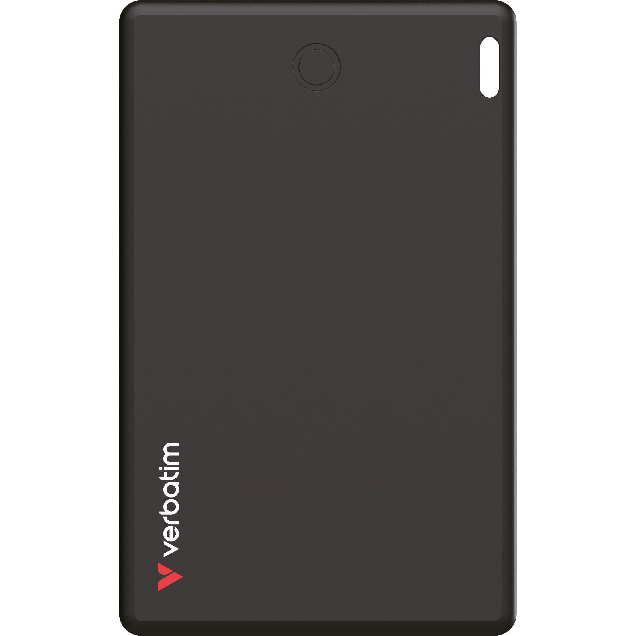 Verbatim My Finder Card Bluetooth czarny/black - urządzenie do śledzenia MYFCR-01B 32138 (iOS), Tracker, Schwarz