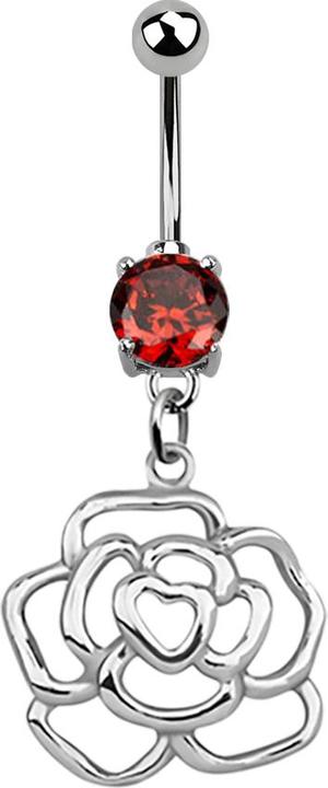 Immagine prodotto Star Piercing Banana in argento con ciondolo arancione (senza ottone, Acciaio chirurgico 316L, Argento 925)