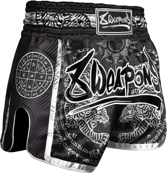 Image du produit 8Weapons 8 WEAPONS Muay Thai Shorts Carbon Sak Yant Tigers noir (XL)