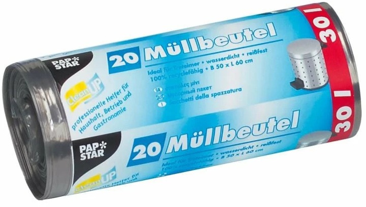 Produktbild Papstar Müllbeutel 30 l (20 x, 30 l)