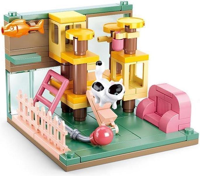 Produktbild Sluban Girl's Dream MiniHandcraft - Konstruktionsspielzeug - White Spotted Cat Room