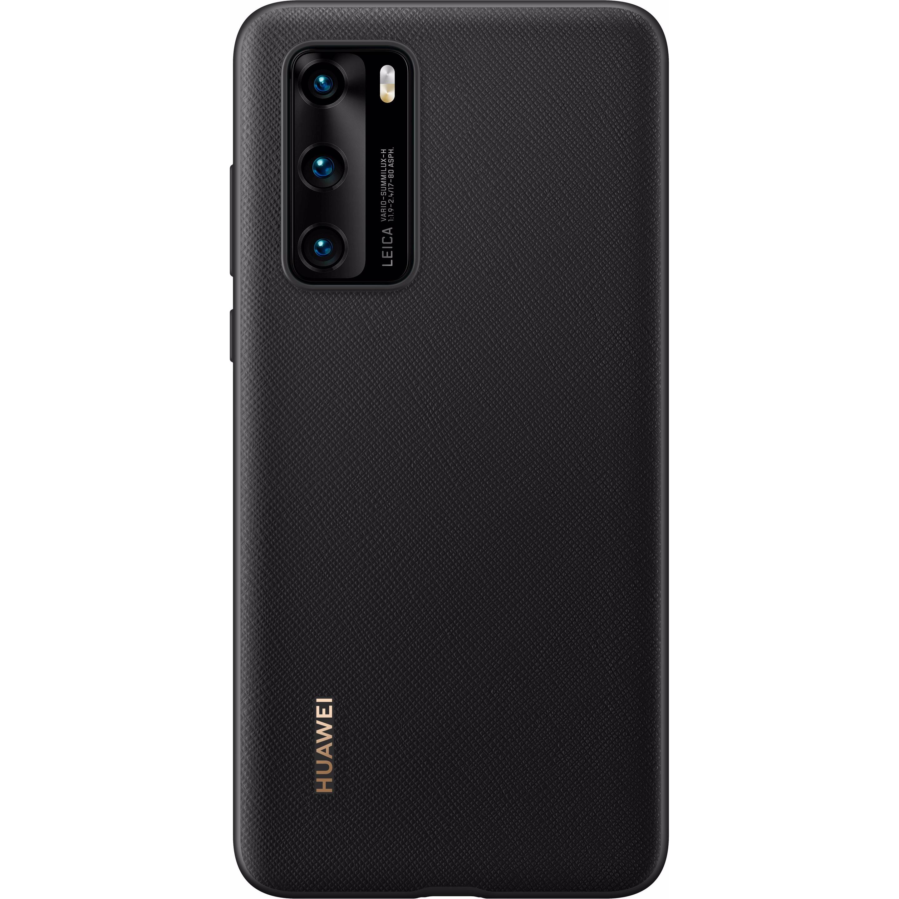 Thumbnail - Huawei PU Cover (Huawei P40), Smartphone Hülle, Schwarz