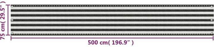 Produktbild vidaXL Balkon-Sichtschutz (500 cm)