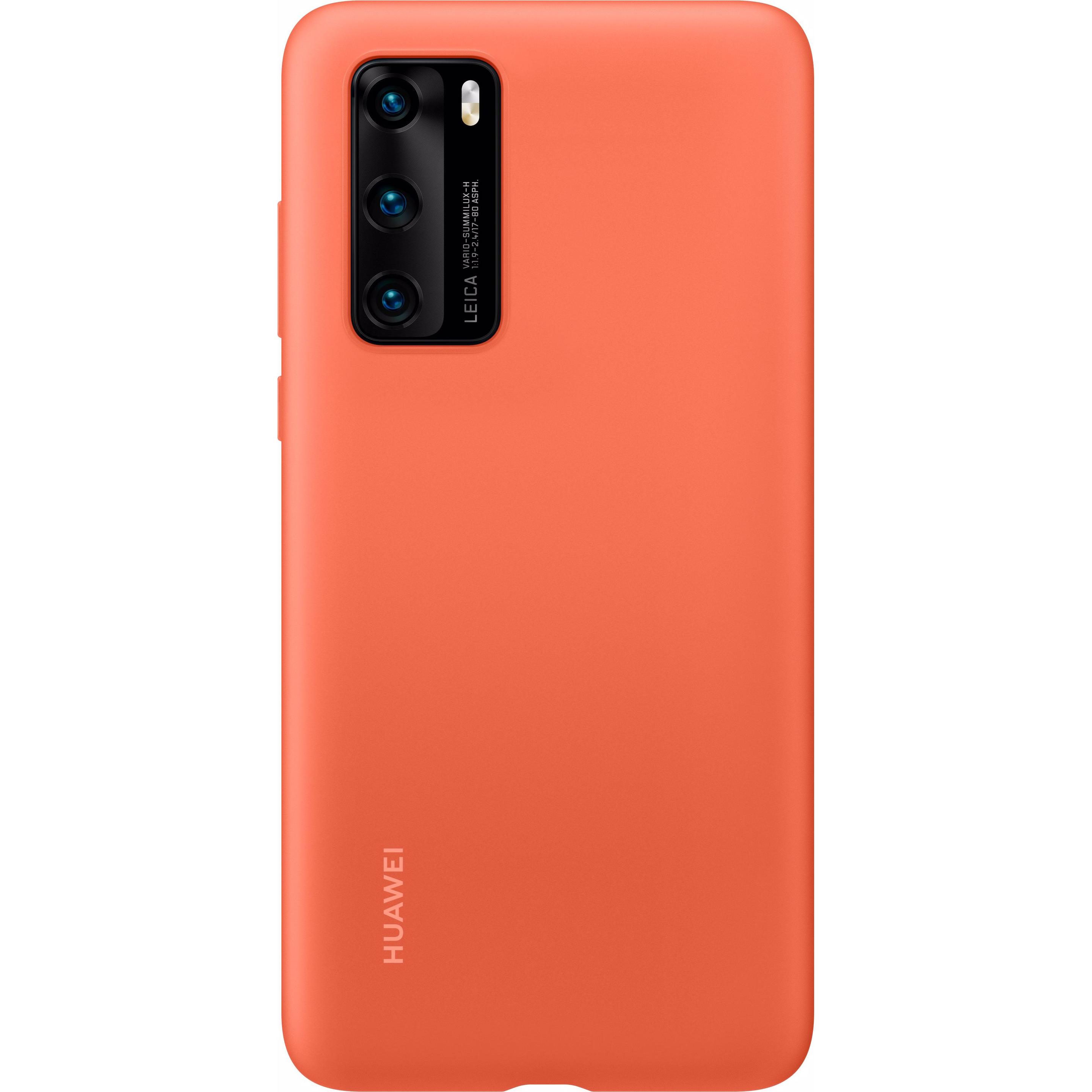 Huawei Cover Silicon (Huawei P40), Smartphone Hülle, Orange