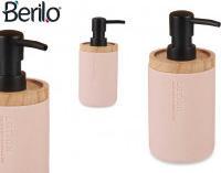 Actual product image Berilo pink bamboo resin dispenser