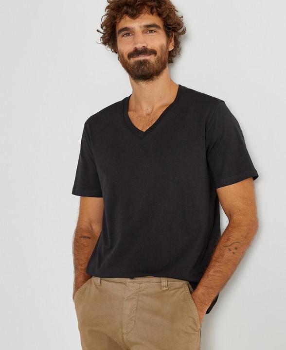 Produktbild La Redoute Collections T-Shirt mit V-Ausschnitt (S)