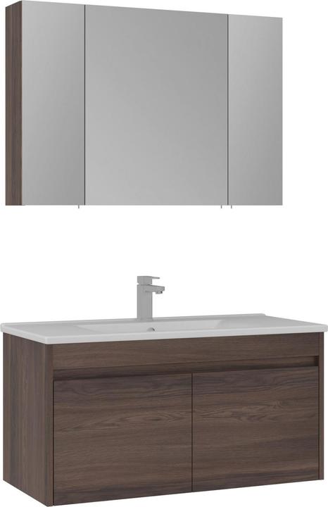 Produktbild Homitis Side 100 v3 Bathroom Cabinet With Sink & Mirror Set (2 Pieces)