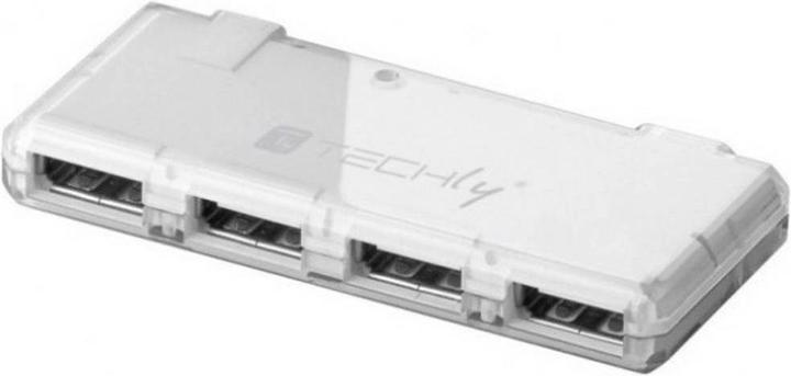 Techly IUSB2-HUB4-WHTY (USB-A, 4 ports)