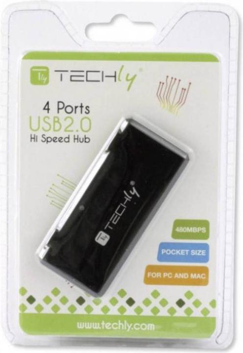 Actual product image Techly IUSB2-HUB4-BKTY (USB-A, 4 ports)