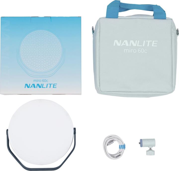 Immagine prodotto Nanlite Miro 60C LED Full-Colour Round Panel Light (Midnight Blue)