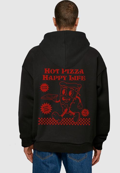 Produktbild Merchcode Hot Pizza Happy Life Hoody - 198529 (M)