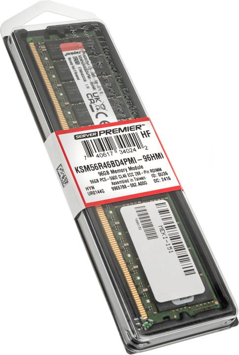 Actual product image Kingston KSM56R46BD4PMI-96HMI (1 x 96GB, 5600 MHz, DDR5 RAM, DIMM)