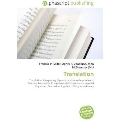 Thumbnail - Translation, Fachbücher von Agnes F. Vandome, Frederic P. Miller, John McBrewster