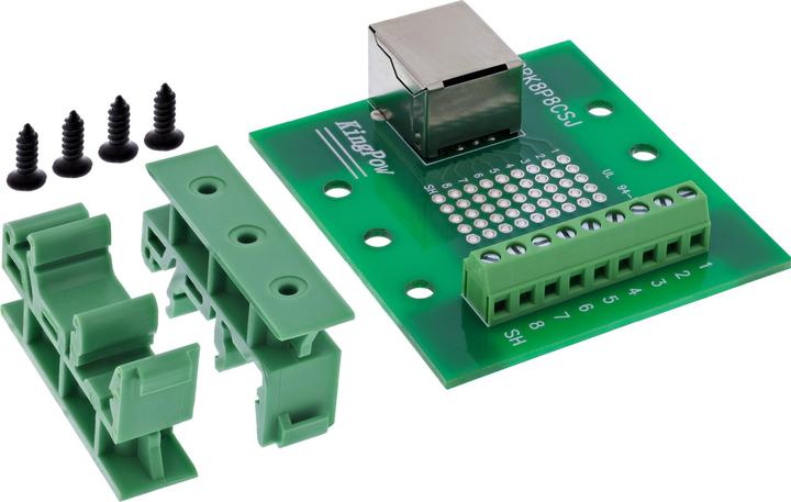 Produktbild InLine ® Terminalblock, RJ45 Buchse, gerade, für Hutschiene (Netzwerk Zubehör)