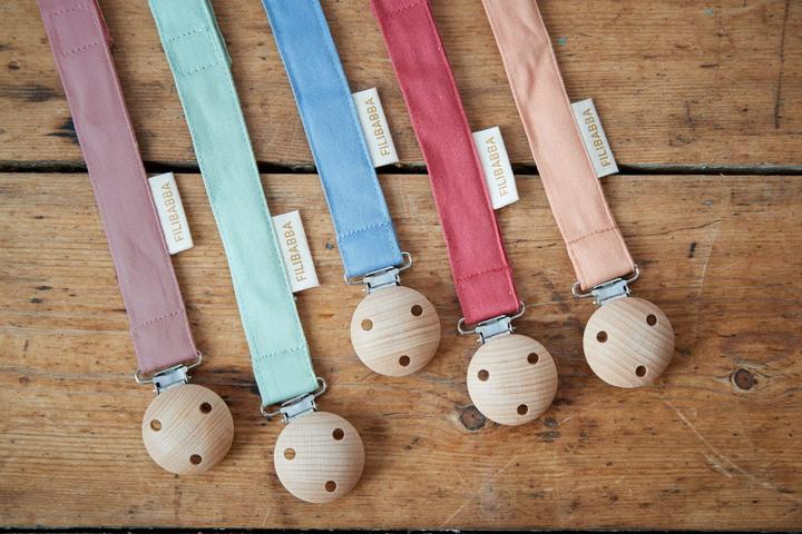 Productafbeelding Filibabba Dummy ketting met klittenbandsluiting - Gebakken appel