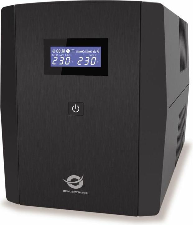 Immagine prodotto Conceptronic ZEUS UPS 1500VA 900W Schuko IEC Start/LAN bw (1.50 VA, 900 W, Interattivo linea UPS)