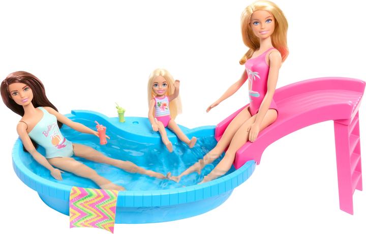 Image du produit Barbie Piscine avec poupée blonde - Set de jeu
