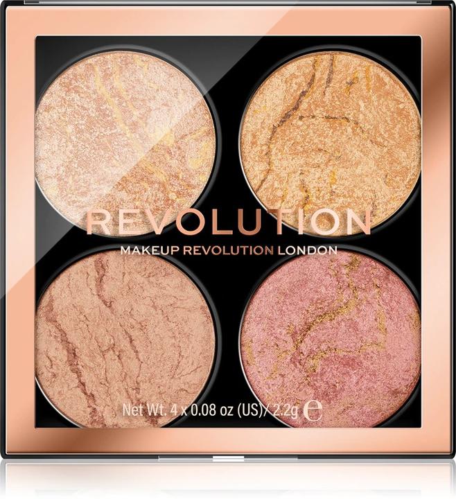 Actual product image Makeup Revolution London Cheek Kit Shade Fresh Perspective 4 x 2.2 g (Highlighter, 85 g)