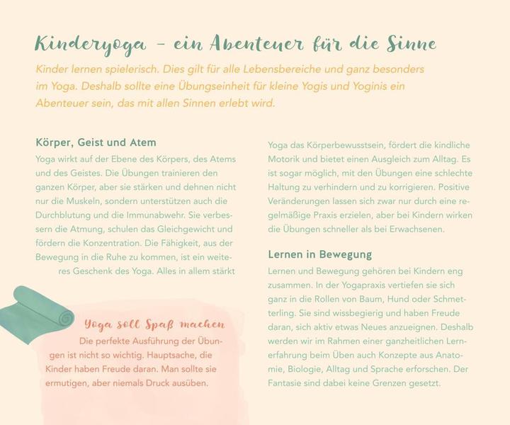 Actual product image Kinderyoga: Die Mitmach Box (German, Susanne Eichinger, 2021)