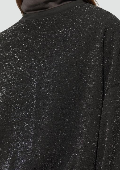 Immagine prodotto S.Oliver Sweatshirt Sweatshirt mit Glitzereffekt und überschnittener Schulter (L)