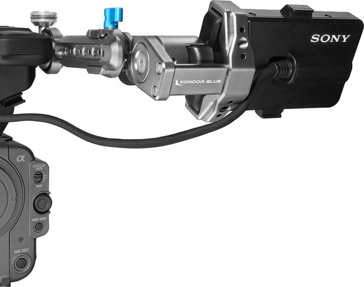 Actual product image Kondor Blue Sony FX6 EVF Bracket Stabiliser (Space Gray) (Mounting bracket)