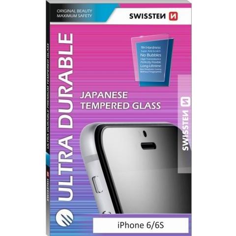 Swissten Ultra Durable Tempered Glass for iPhone 7/8 Plus (Apple iPhone 7 Plus, Apple iPhone 8 Plus), Smartphone Schutzf...