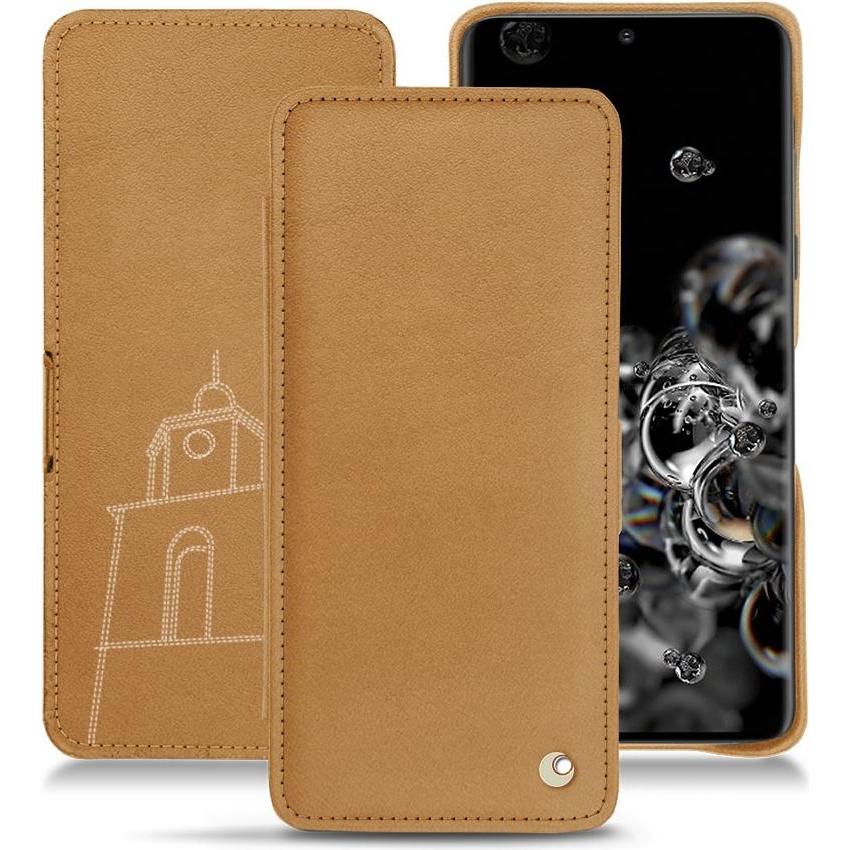 Noreve Lederschutzhülle horizontal (Samsung Galaxy S20+ 5G), Smartphone Hülle, Braun