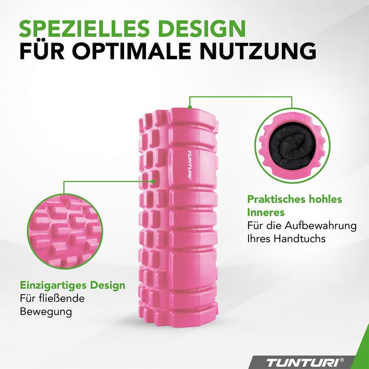 Produktbild Tunturi Yoga Schaumblock Massageroller 33 cm Pink (13 cm)