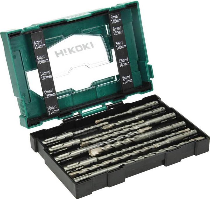 Produktbild Hikoki Set Trapani per Muratura da 10 Pezzi (10 Millimeter, 12 Millimeter, 5 Millimeter, 6 Millimeter, 8 Millimeter)