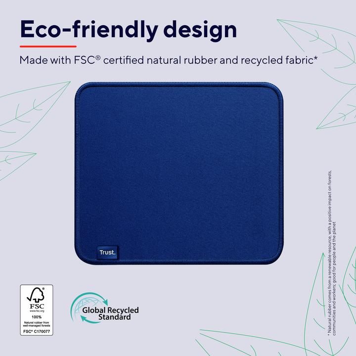 Produktbild Trust Boye Mouse Pad Eco Blue (M)