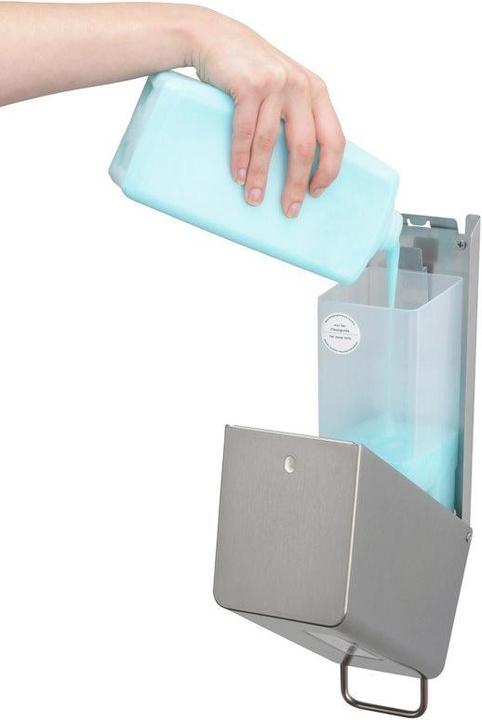 Actual product image Ophardt Soap dispenser manual stainless steel 600ml