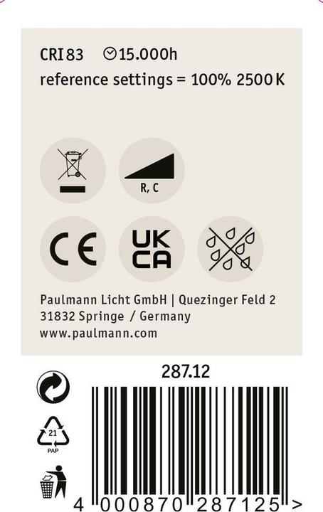 Produktbild Paulmann Tropfen Vintage (E14, 4.70 W, 430 lm, 1 x, F)
