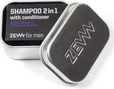 ZEW for men 2in1 Shampoo Soap with Conditioner Charcoal (85 ml, Festes Shampoo)