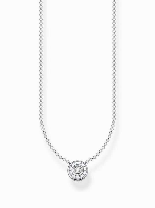 Immagine prodotto Thomas Sabo Collana a cerchio con pietra bianca in argento (Argento 925, 40 - 45 cm)