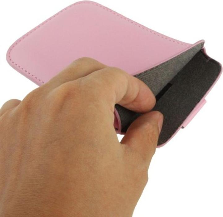 Produktbild König Design Handyhülle Tasche Slide Hülle Rosa (Samsung Galaxy S3 i9300, Samsung Galaxy Nexus I9250, HTC One, HTC One M7)