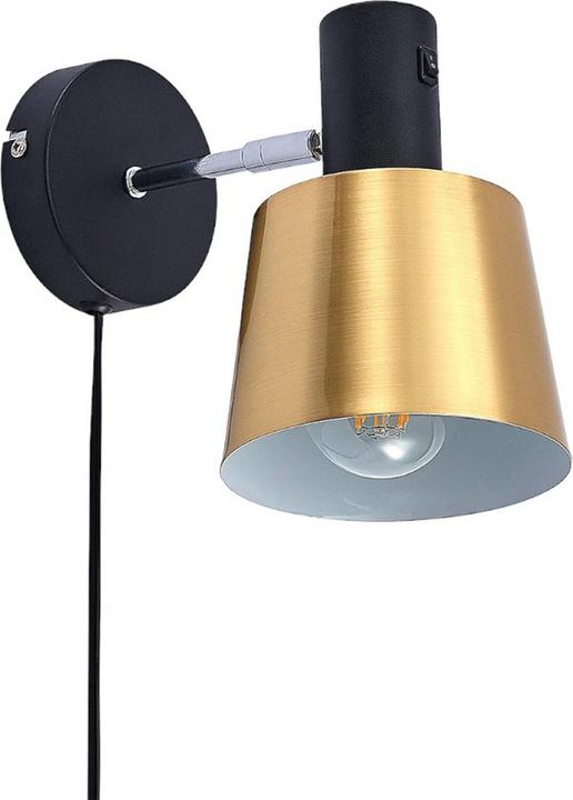 Produktbild Lindby Vlada Wandlampe zum Lesen, messing, schwarz (E27)