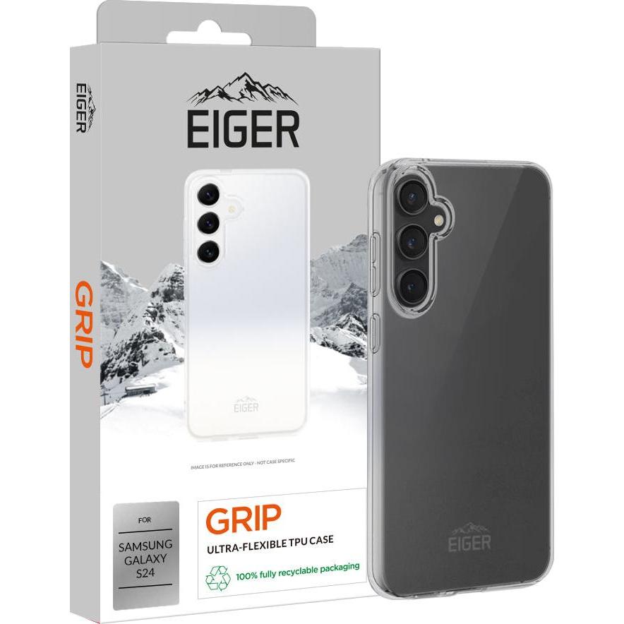 Eiger Grip Case (Samsung Galaxy S24), Smartphone Hülle, Transparent