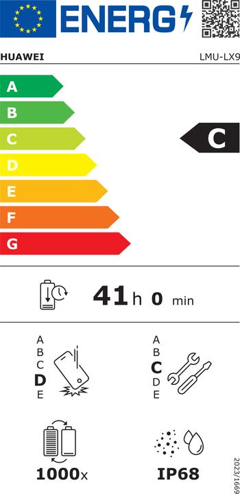 Energie-Label Huawei P80 Ultra Gold (512 GB, Prestige Gold, 6.80", eSIM)