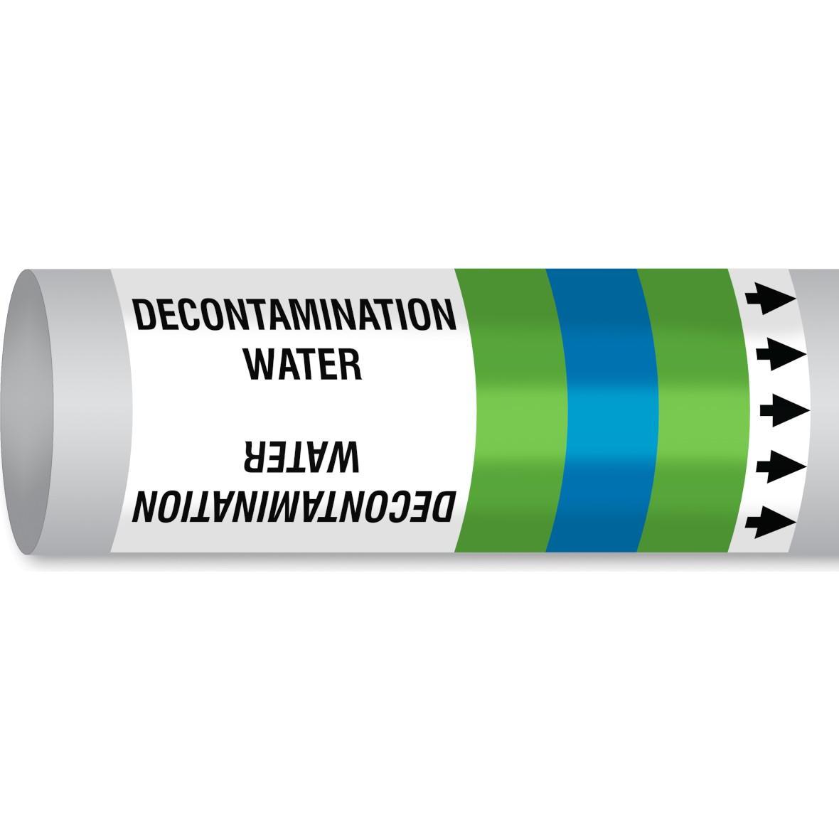 Brady, Segnaletica di sicurezza, B-7541, ISO 14726 IMO Pipe markers - Decontamination Water (usato per la decontaminazione)