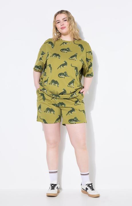 Produktbild Studio Untold Schlafanzug, kurzer Zweiteiler, oversized, Leoparden (56)